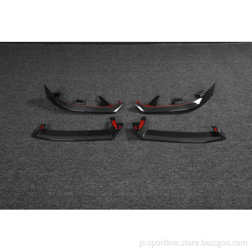 Pre-preg Carbon Fiber Front Bumper Lip Chin for BMW 5 Series i5 G60 M Sport xDrive Electric 2024